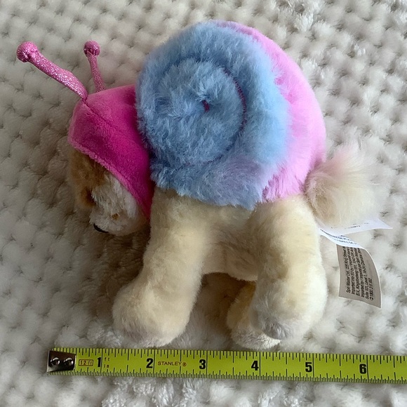 GUND Itty Bitty Boo Snail Puppy Dog Spin Master Plush Stuffed Animal w Hood - Picture 14 of 15